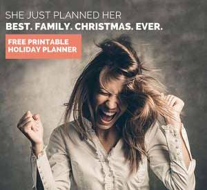 Free printable holiday planner