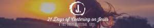 21 Days of Centering on Jesus landing page banner Easter