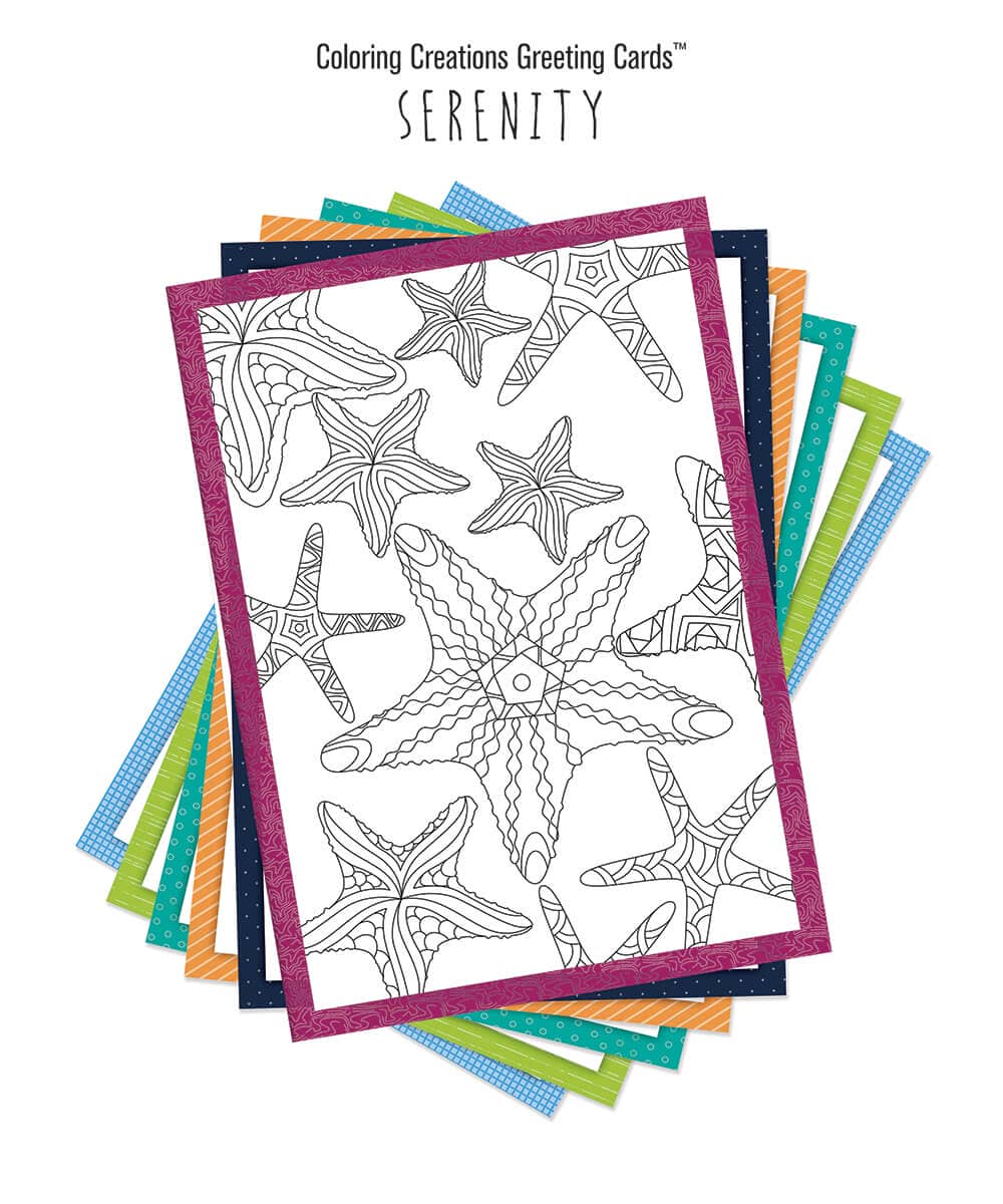Coloring Creations Greeting Cards - Serenity