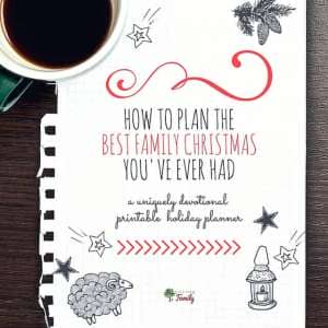 downloadable Christmas holiday planner