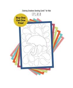 Coloring Creations Greeting Cards - Splash