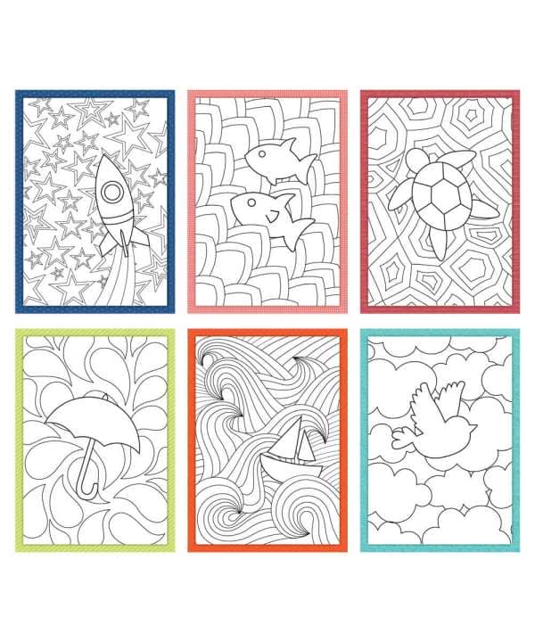 Coloring Creations Greeting Cards - Splash