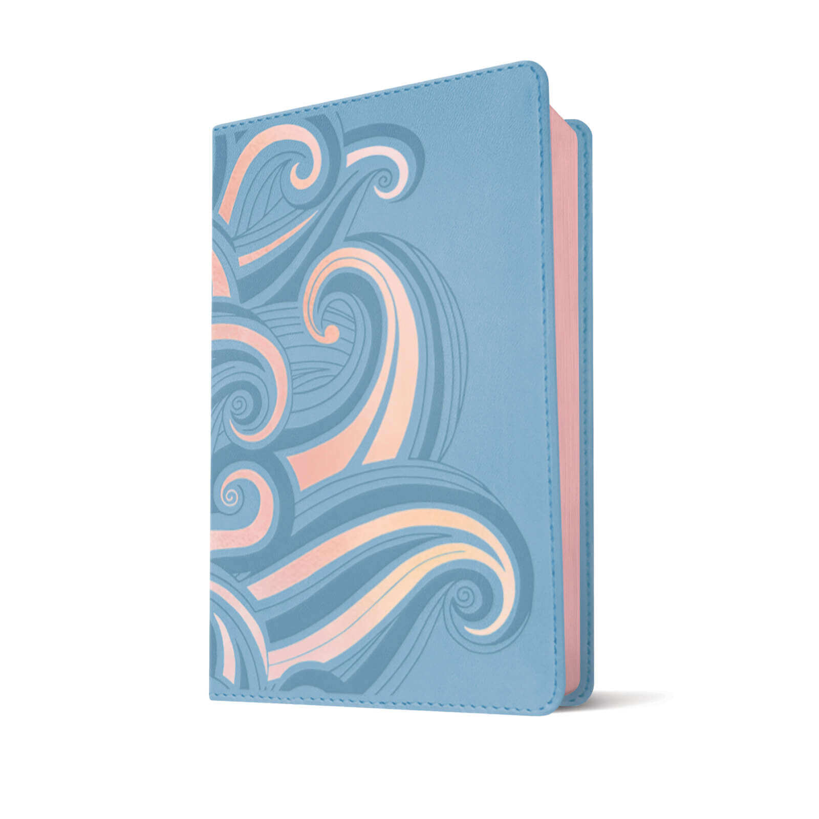 NLT Hands-On Bible Third Edition - LeatherLike Periwinkle Pink
